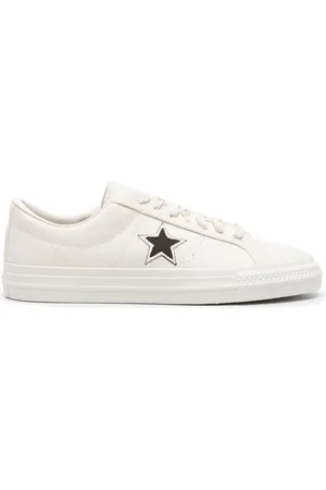 One star metallic leather low top sale