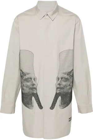 Rick Owens Pharaoh-embroidered shirt jacket