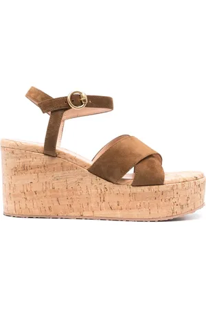 GIANVITO ROSSI 45 suede espadrille wedge sandals