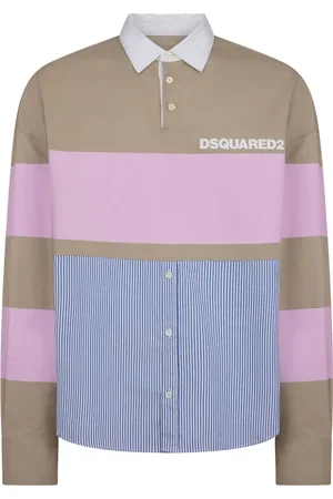 Dsquared2 Logo-print colour-block shirt