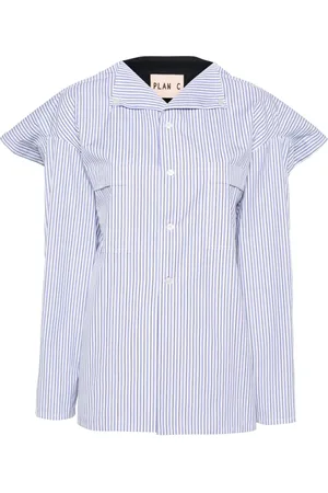 Plan C Colourblock panelled shirt