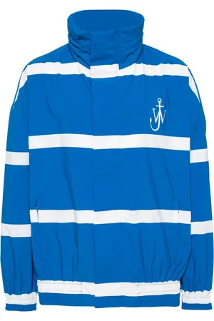 J.W.Anderson Striped logo-print jacket