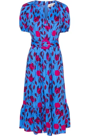 Diane von Furstenberg Lindy floral-print midi dress