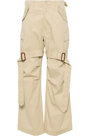R13 Wide-leg cotton cargo trousers
