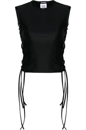 Vetements Tie-fastening tank top