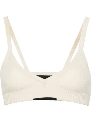Alanui Ribbed triangle bralette
