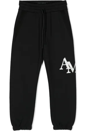AMIRI Logo-flocked cotton track pants