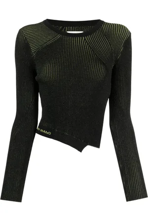 Feng Chen Wang Side-slit asymmetric knitted top