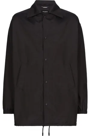 Dolce & Gabbana Logo-plaque pointed-collar parka