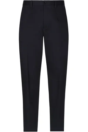 Dolce & Gabbana Logo-tag cotton-blend tapered trousers