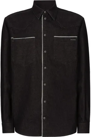 Dolce & Gabbana Constrastim-trim denim shirt