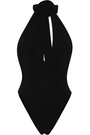 MAGDA BUTRYM Halterneck plunging swimsuit
