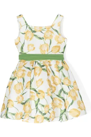 COLORICHIARI Floral-print flared dress