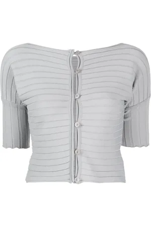 Low Classic Ribbed buttoned fine-knitted top