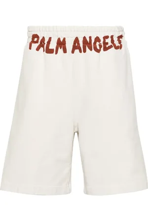 Palm Angels Logo-print cotton track shorts