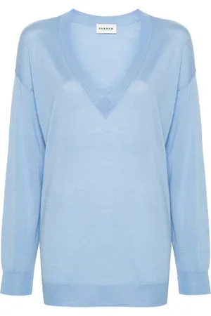 P.A.R.O.S.H. V-neck wool-silk jumper