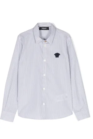 VERSACE Medusa Head striped shirt