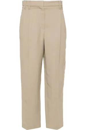 Brunello Cucinelli Cropped tapered trousers