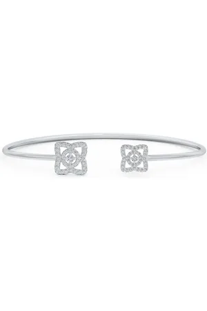 De Beers 18kt white gold Enchanted Lotus diamond bracelet