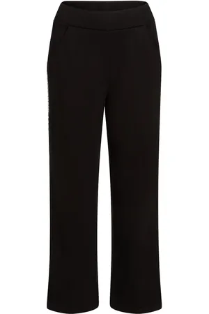 Karl Lagerfeld Logo-tape wide-leg trousers