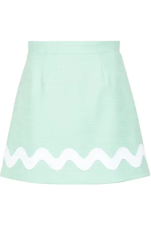 Patou Wave tweed miniskirt