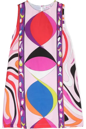 PUCCI Junior Iride-print sleeveless dress