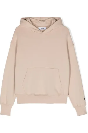 Msgm Logo-print cotton hoodie