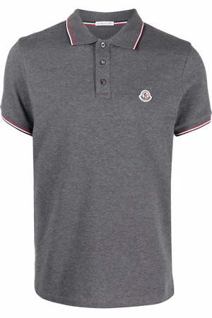 Moncler Piqué logo-patch polo shirt