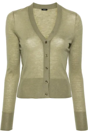 Joseph V-neck fine-knit cardigan