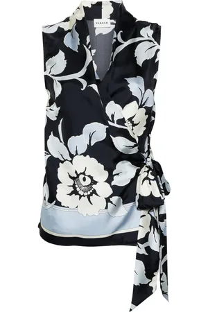P.A.R.O.S.H. Fantasia silk wrap blouse