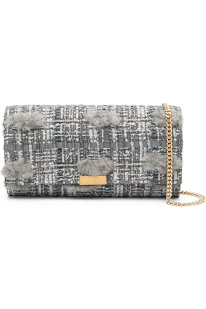 Thom Browne Tweed flap wallet