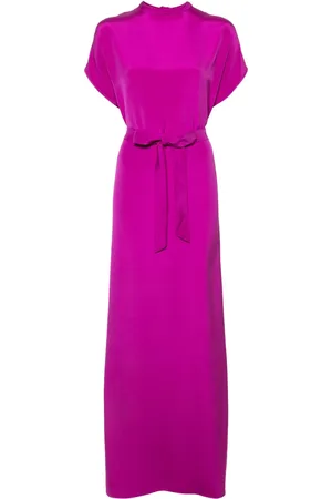 JEAN-LOUIS SABAJI Tied-waist short-sleeve maxi dress