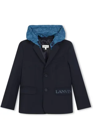 Lanvin Detachable-hood single-breasted blazer