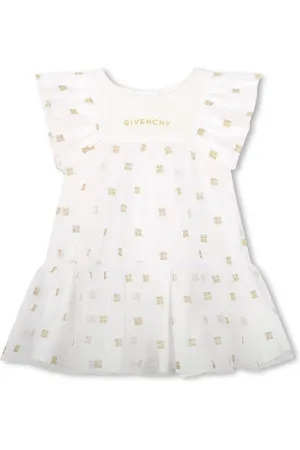 Givenchy 4G-embroidered mesh dress
