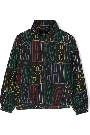 Moschino Logo-print high-neck jacket