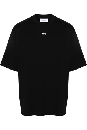 OFF-WHITE Arrows-embroidery cotton T-shirt