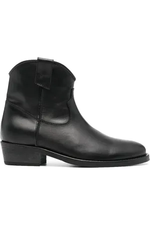 Via Roma Cowboy leather ankle boots