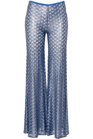 Missoni Lace-effect flared trousers