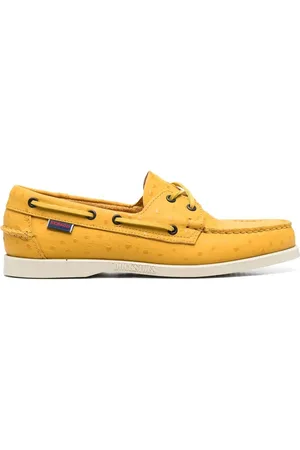SEBAGO Polka-dot leather boat shoes