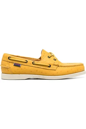SEBAGO Polka-dot leather boat shoesS