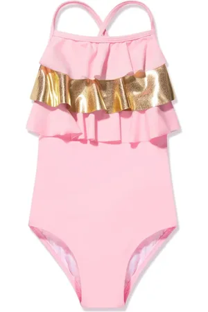 Nessi Byrd Sola ruffle-front swimsuit