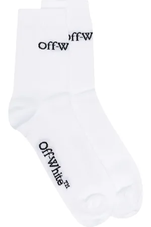 OFF-WHITE Bookish logo-intarsia socks