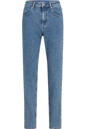 Karl Lagerfeld High-rise tapered-leg jeans