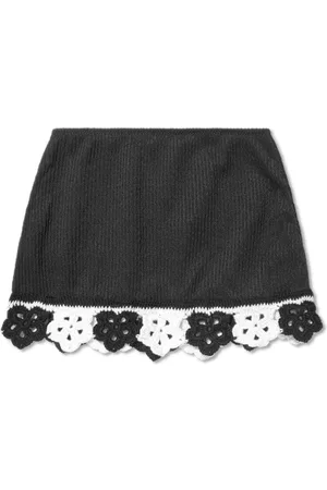 Nessi Byrd Kids Agave crochet cotton skirt - White