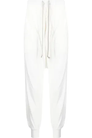 Rick Owens Drop-crotch cotton track pants
