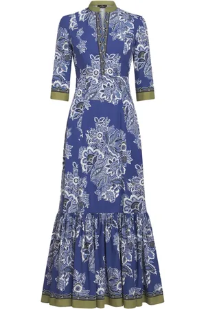 Etro Floral-print cotton maxi dress
