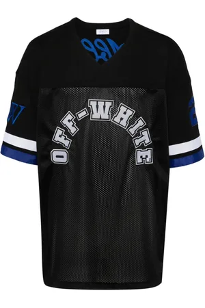 OFF-WHITE Logo-appliqué panelled T-shirt