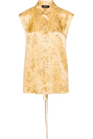Fabiana Filippi Floral-print silk top