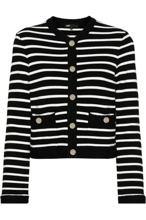 Maje Striped knit cardigan