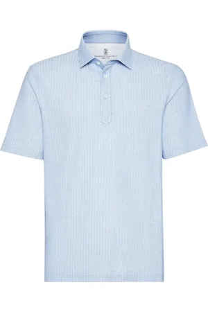 Brunello Cucinelli Ribbed-knit polo shirt